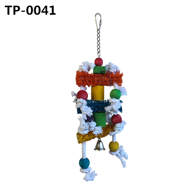 Medium Bird Parrot Knots Block Tearing Chewing Toy for Finch Budgie Parakeets Cockatiels Conures Love Birds - Image 6