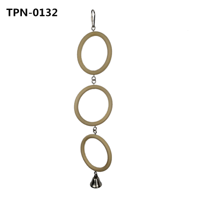 Natural Bird Swing Toy ,Parakeet Toys Climbing Chewing Perch Stand for Parrots, Budgies, Cockatiels, Conures, Finches TPN-0132