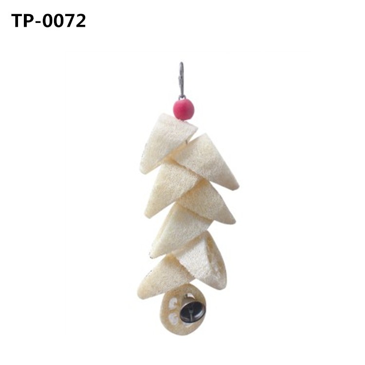 Natural Color Lufah Bird Toy Parrot Biting Toys with China Manufacturer Price - Image 2