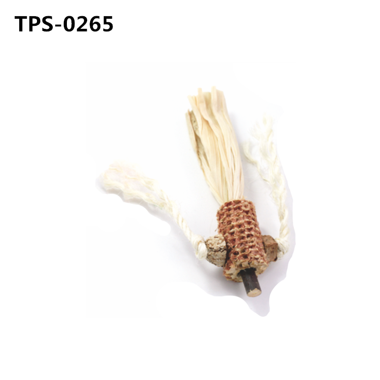 Natural Corn Cob Bunny Chew Toys, Rabbit Hanging Chew Toys, Teeth Grinding Toys for Chinchillas Hamsters Guinea Pigs Rats TPS-0263/4/5/6 - Image 3