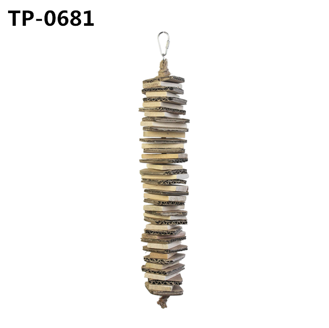 Natural Parrot Wooden Block Cage Tearing Hanging Toys with China Wholesale Price - Image 4
