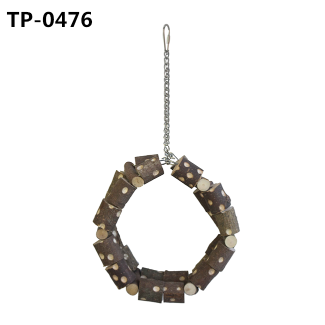Natural Wood Blocks Bird Chewing Toy Parrot Cage Bite Toy for Large Medium African Grey Cockatoos Amazon Parrots - Image 3