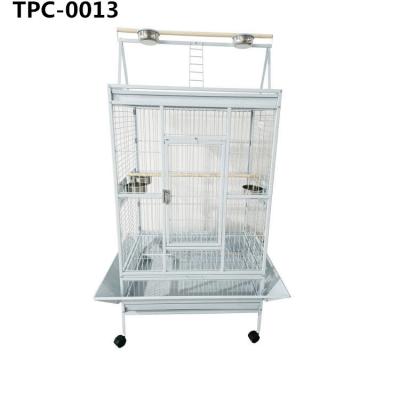 Bird Cage Open-Top Parrot Cage with Rolling Stand for Parakeets Cockatiels Budgies Parrotlets Lovebirds Canary 