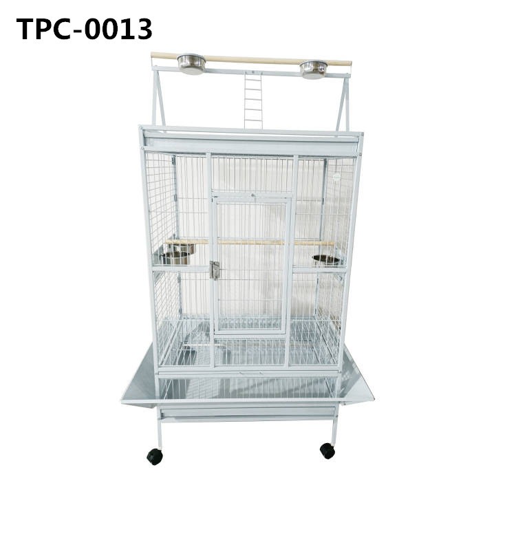Bird Cage Open-Top Parrot Cage with Rolling Stand for Parakeets Cockatiels Budgies Parrotlets Lovebirds Canary - Image 2