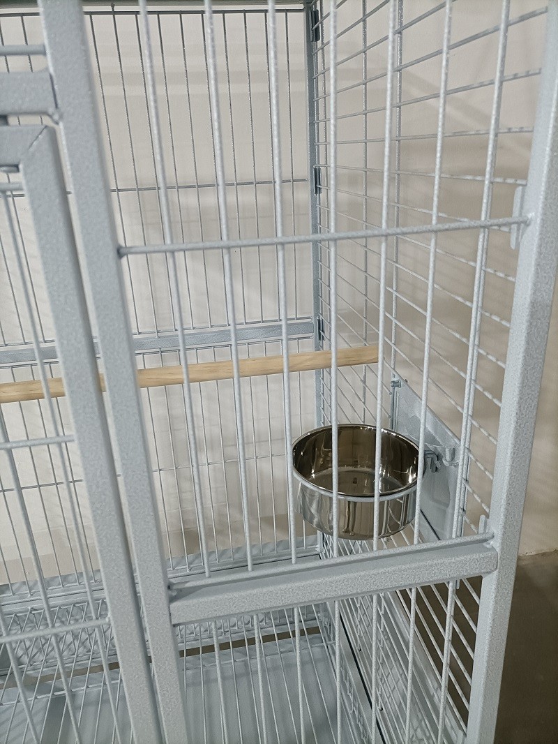 Bird Cage Open-Top Parrot Cage with Rolling Stand for Parakeets Cockatiels Budgies Parrotlets Lovebirds Canary - Image 5
