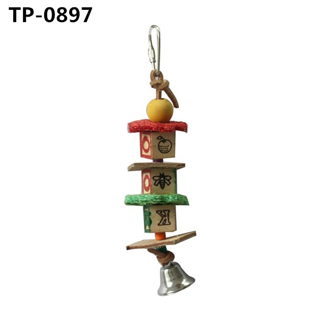 Parrot Chewing Toys Bird Cage Accessories for Small Parakeets Cockatiels Finches Budgie Macaws Parrots Love Birds Peony - Image 1