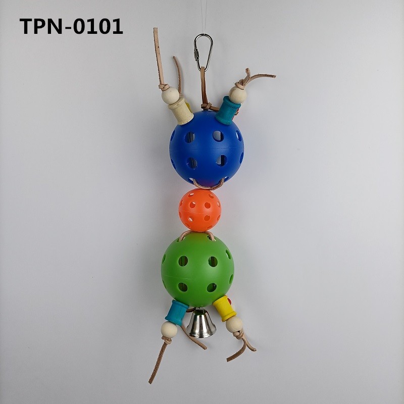 Parrot Climbing Toys Funny Plastic Ball Bird Interactive Foot Toy For Conure Cockatiel Bird ToysTPN-0101 - Image 1