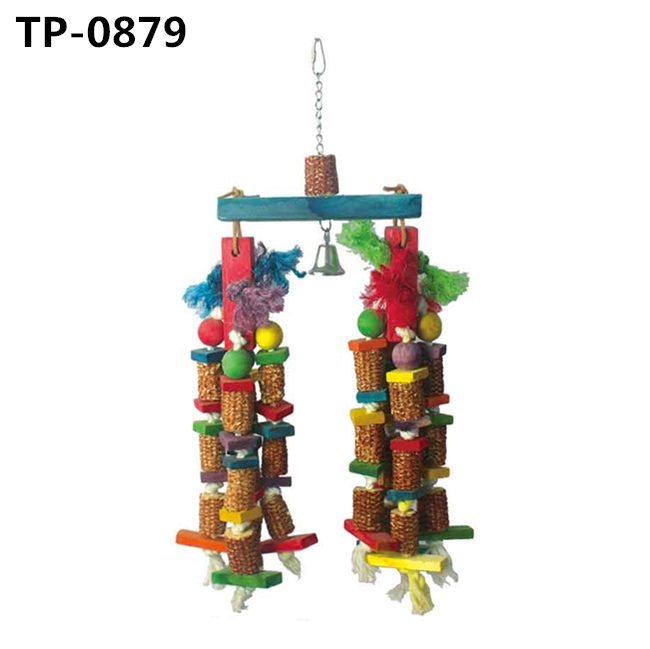 Parrot Corn Cob Chewing Toy for Macaws cokatoos African Grey Amazona Parrot Bites - Image 2