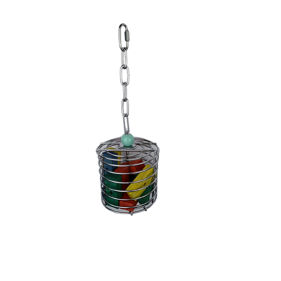 Stainless Steel Parrot Foraging Bin Cage for Bird Cage Accessories