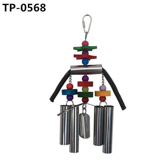 Stainless Steel Bird Toys Parrot Hanging Chew Toy for Small Medium Cockatoo Parakeet Cockatiels - Image 1