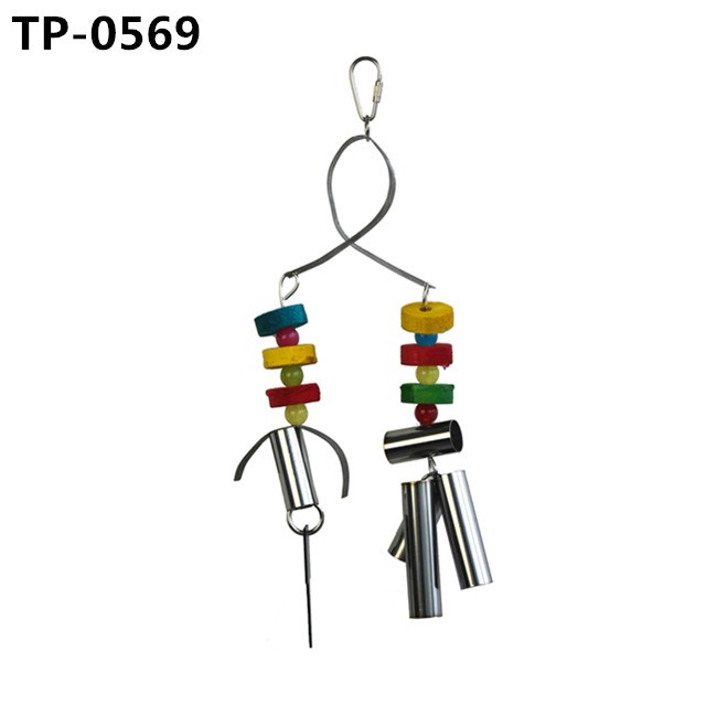 Stainless Steel Bird Toys Parrot Hanging Chew Toy for Small Medium Cockatoo Parakeet Cockatiels - Image 2