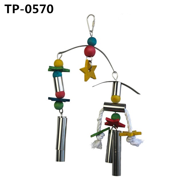Stainless Steel Bird Toys Parrot Hanging Chew Toy for Small Medium Cockatoo Parakeet Cockatiels - Image 3