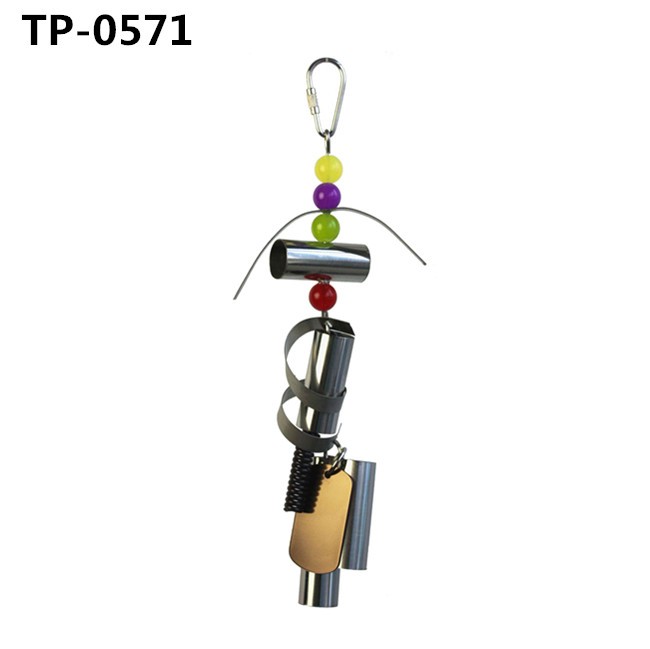 Stainless Steel Bird Toys Parrot Hanging Chew Toy for Small Medium Cockatoo Parakeet Cockatiels - Image 4