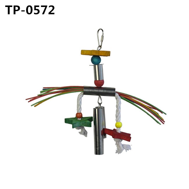 Stainless Steel Bird Toys Parrot Hanging Chew Toy for Small Medium Cockatoo Parakeet Cockatiels - Image 5