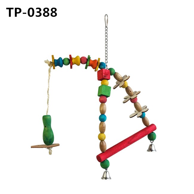 Parrot Hanging Swing Bird Cage Toys for Parrots Parakeets Cockatiels Conures - Image 2