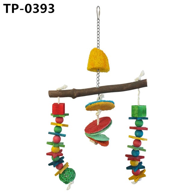 Parrot Hanging Swing Bird Cage Toys for Parrots Parakeets Cockatiels Conures - Image 3