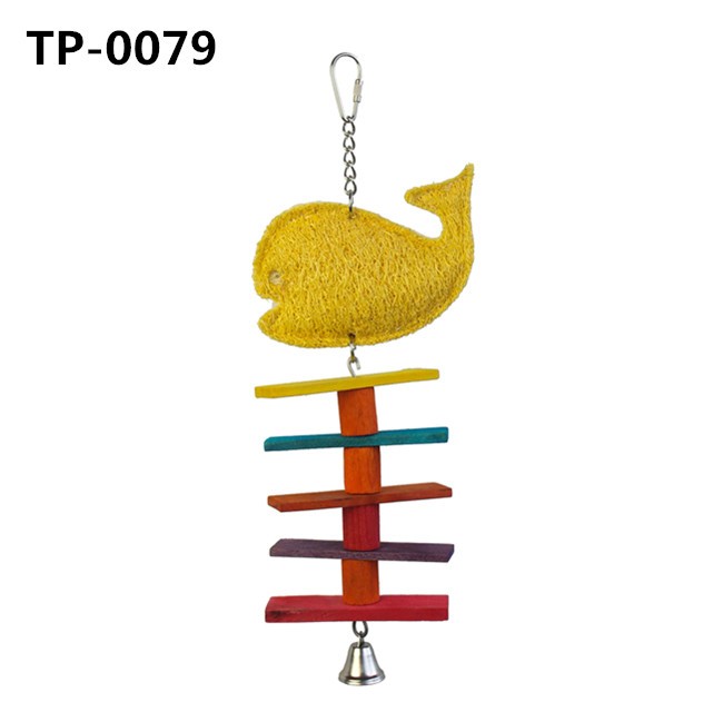 Parrot Preening Lufah Toy Pet Shredding Toy for Sale - Image 2