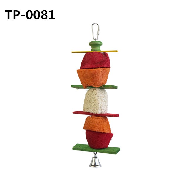 Parrot Preening Lufah Toy Pet Shredding Toy for Sale - Image 3