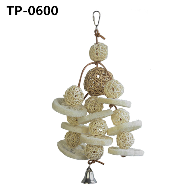 Natural Parrot Rattan Balls Chew Toy for Parrot African Budgie Macaw Parakeet Cockatiel Lovebird - Image 5