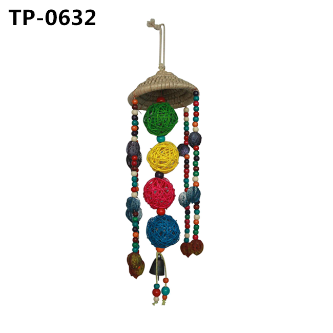 Natural Parrot Rattan Balls Chew Toy for Parrot African Budgie Macaw Parakeet Cockatiel Lovebird - Image 6