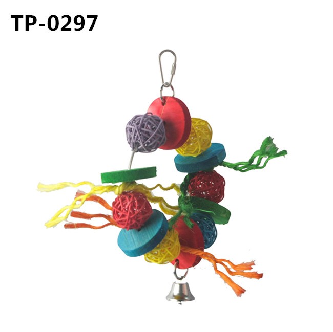 Pet Cage Hammock Hanging Sial Chews Toy for Parakeet Cockatoos Eclectus Amazon Parrot Birds Shredding with China Wholesale Price - Image 4