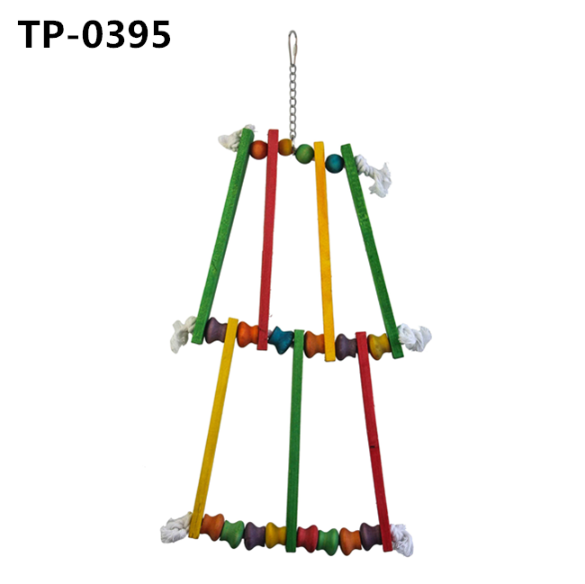 Pet Supplies Large Bird Preening Wood Blocks Cotton Knots Toy for Parrot Shredding with China Pirce - Image 1