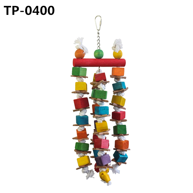 Pet Supplies Large Bird Preening Wood Blocks Cotton Knots Toy for Parrot Shredding with China Pirce - Image 2