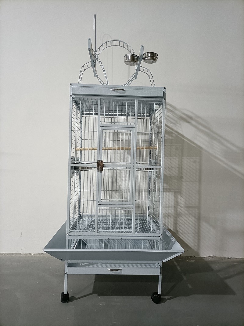 Pet Supplies Sturdy Wrought Iron Open Play Top Bird Flight Cage for Parrot Parakeets Cockatiels Budgies Parrotlets Lovebirds Canary - Image 3