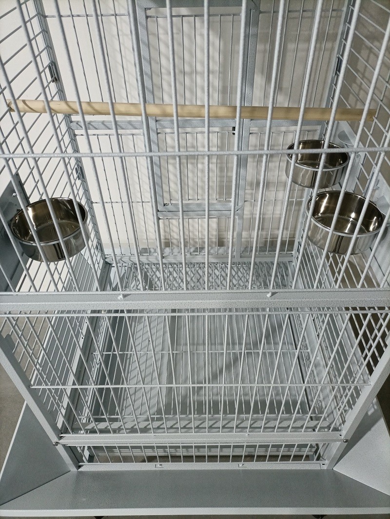 Pet Supplies Sturdy Wrought Iron Open Play Top Bird Flight Cage for Parrot Parakeets Cockatiels Budgies Parrotlets Lovebirds Canary - Image 4