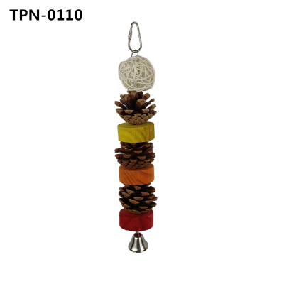 Natural Wood Bird Toys Pinecone Parrot Toys for Bird Cages Hanging Accessories Natural Wood Bird Toys Pinecone Parrot Toys for Bird Cages Hanging Accessories