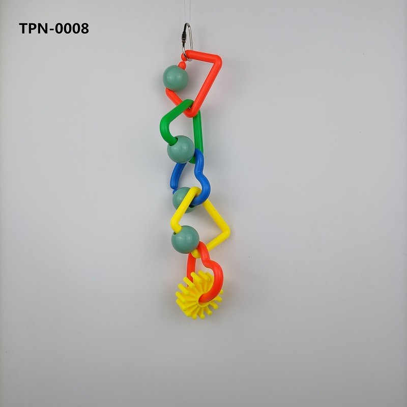 Bird Foot Toy Plastic Chewing Swing Bite Parrot Toys Bird Toys Macaw Toys for Lovebirds Conures Caiques Sun Parakeet Cockatiel BudgieTPN-0008 - Image 1