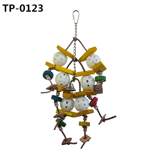 Plastic Pet Ball Parrot Foraging Foot Talon Toy for Bird Cage Accessories Hanging Toy - Image 1