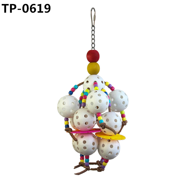 Plastic Pet Ball Parrot Foraging Foot Talon Toy for Bird Cage Accessories Hanging Toy - Image 5