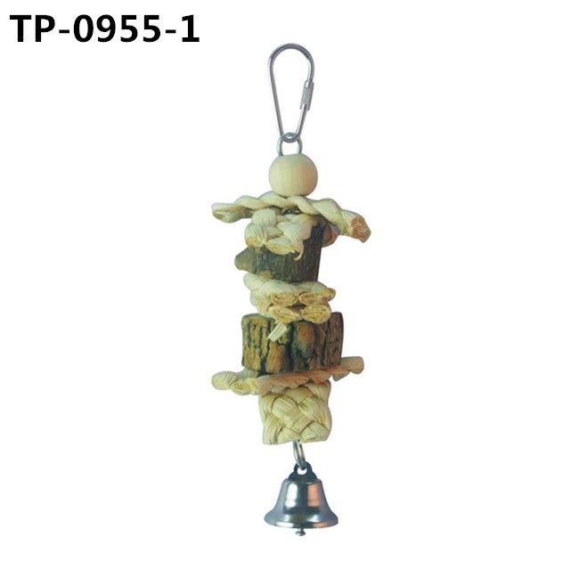 Natural Bird Bites Toy Prickly Ash Stands for Parrot Pet Cages Accessories - Image 1