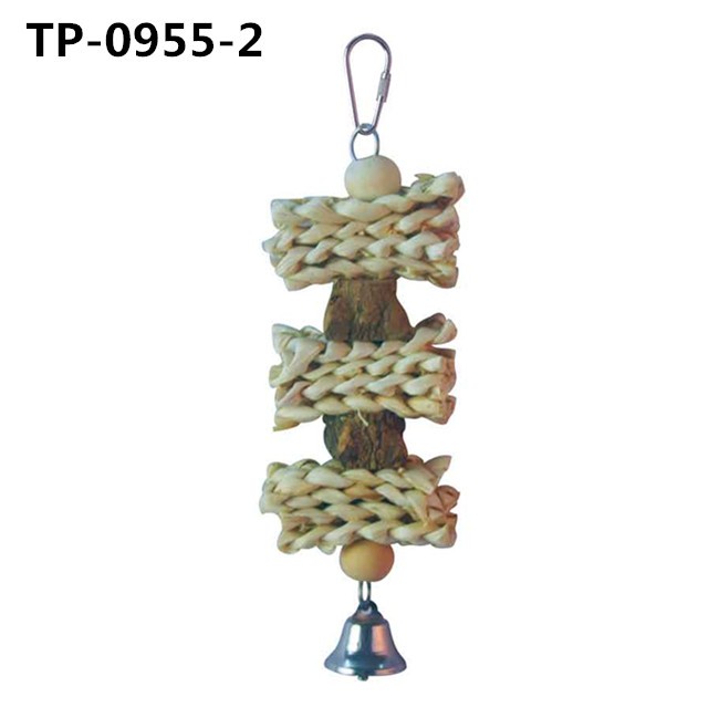 Natural Bird Bites Toy Prickly Ash Stands for Parrot Pet Cages Accessories - Image 2