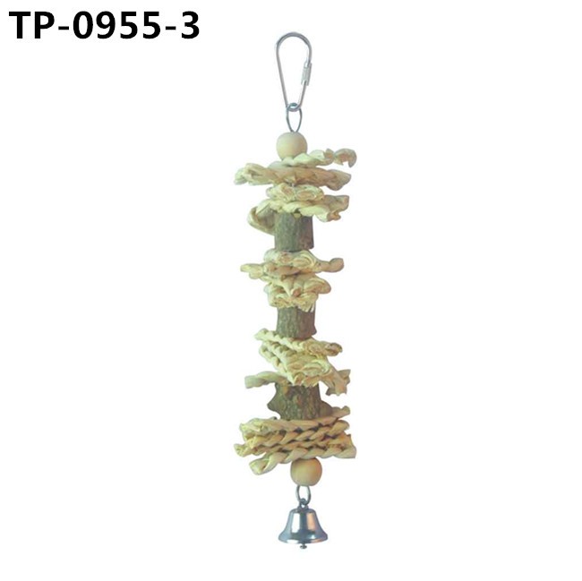 Natural Bird Bites Toy Prickly Ash Stands for Parrot Pet Cages Accessories - Image 3