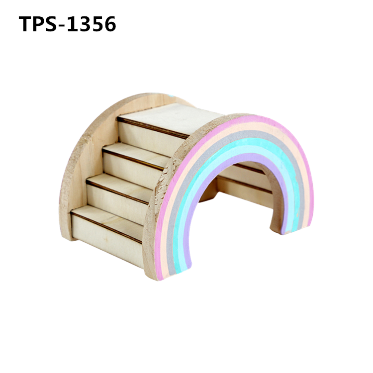 Hamster Wood House with Climbing Ladder for Hamsters Gerbils Mice TPS-1373/74/75 - 副本