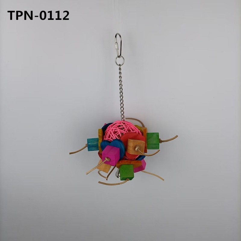 Rattan Bird Chew Toys for Small and Medium-Sized Parakeet,Cockatiel,Conures,Lovebirds Macaws,African Grey,Cockatoos,Amazon Parrots,Parrot Hanging Toys TPN-0112 - Image 1