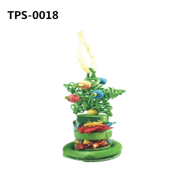 Small Animal Tooth Cleaning Toy Pet Chewing Toy Loofah Christmas Xmas Tree Small Pet Interactive Toy for Guinea Pig Rabbit Bunny Hamster TPS-0016/17/18 - Image 3