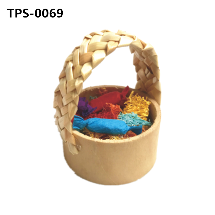 Small Animals Chewing and Foraging Basket Toy for Guinea Pigs Hamster Rabbit Rats Chinchilla Hamsters Groundhog Squirrels Cats Puppy TPS-0068 - Image 1