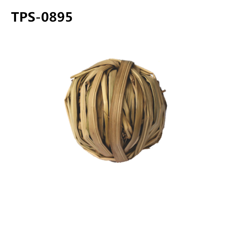 Natural Small Animals Grass Play Balls, Chew Grass Balls & Rolling Chew Toys for Bunny, Rabbit, Chinchilla, Guinea Pigs, Hamsters, Gerbils, Rats, Mice TPS-0895