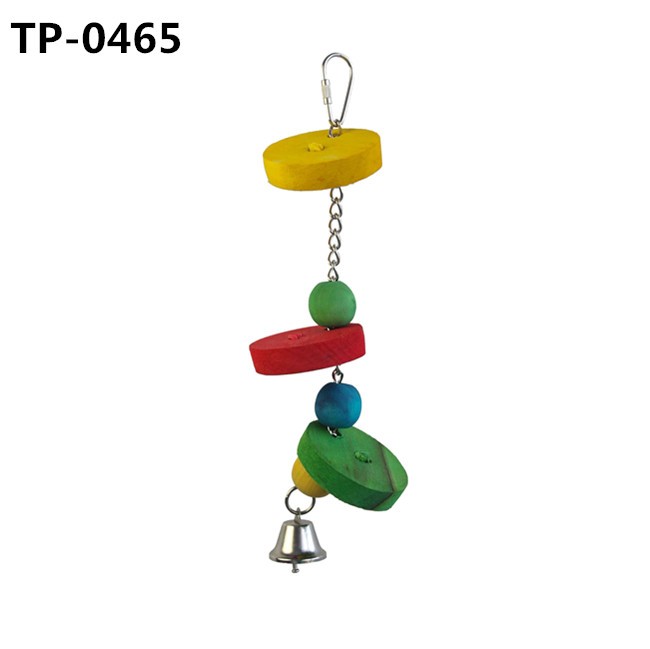 Small Bird Parrot Hanging Bite Wooden Blocks Cage Fun Toy with China Wholesale Price - Image 6