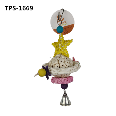 Soft Sola Ball Beak Chew Shred Forage Toys for Parrots TPS-1669