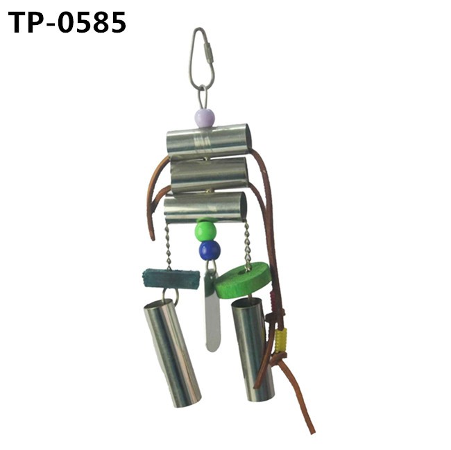Stainless Steel Toy Bird Cage Hanging Bite Toy for Parrot Parakeet Budgie Cockatiel Conure - Image 1