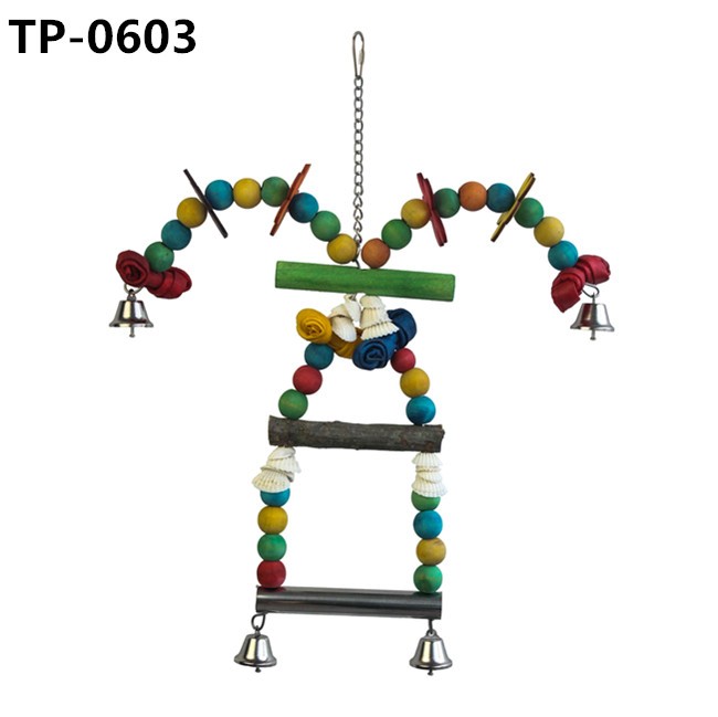 Stainless Steel Toy Bird Cage Hanging Bite Toy for Parrot Parakeet Budgie Cockatiel Conure - Image 2