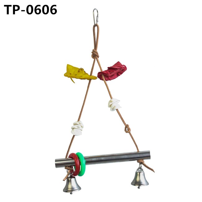 Stainless Steel Toy Bird Cage Hanging Bite Toy for Parrot Parakeet Budgie Cockatiel Conure - Image 5