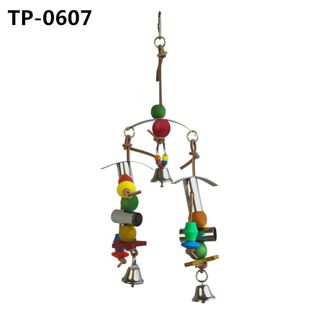 Stainless Steel Toy Bird Cage Hanging Bite Toy for Parrot Parakeet Budgie Cockatiel Conure - Image 6