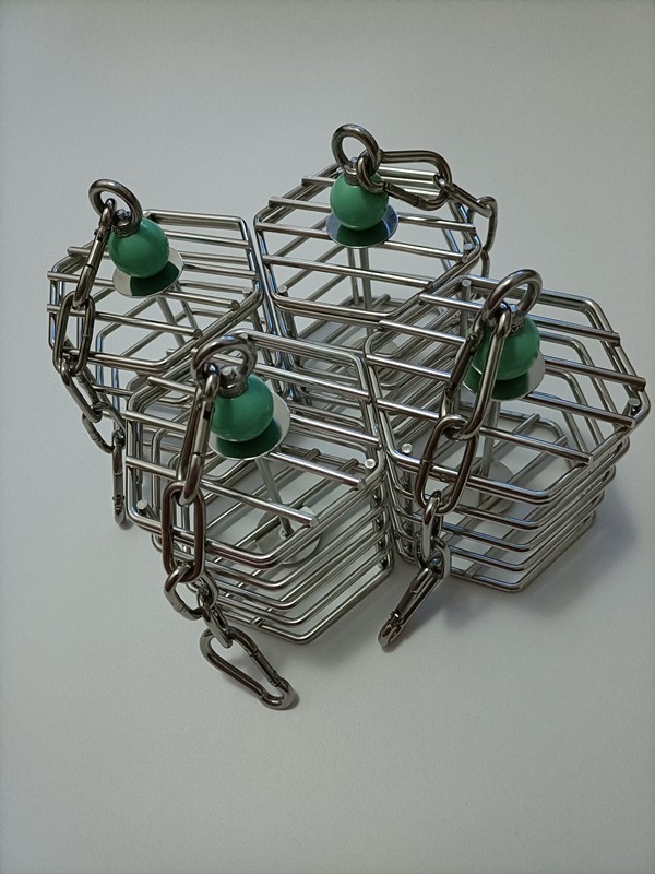 Stainless Steel Bird Foraging Cage Parrot Hanging Feeding Box for Macaw African Grey Cockatoo Cockatiel - Image 4