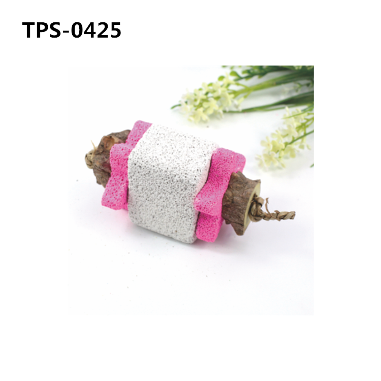 Volcanic Molar Stone Bunny Chewing Grinding Toy Small Pets Rat Chew Toys Bird Pumice Stone Puppy Chinchilla Cage Accessories TPS-0425/6/7 - Image 1