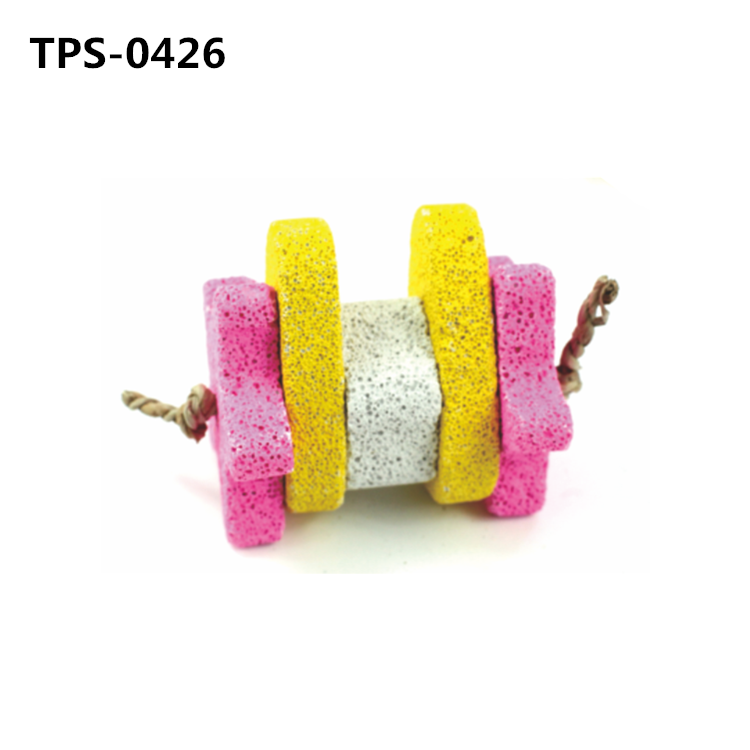 Volcanic Molar Stone Bunny Chewing Grinding Toy Small Pets Rat Chew Toys Bird Pumice Stone Puppy Chinchilla Cage Accessories TPS-0425/6/7 - Image 2
